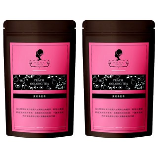 午茶夫人 蜜桃烏龍茶包 台灣高山烏龍茶 0.4大卡 PET三角茶包, 2.5g, 8包, 2袋