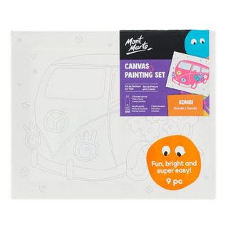 Mont Marte 蒙瑪特 壓克力繪畫套組 9件組, 迷你公車, 1組