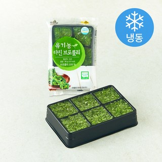유기가공식품 인증 웰팜넷 유기농 다진브로콜리 (냉동), 90g, 1개