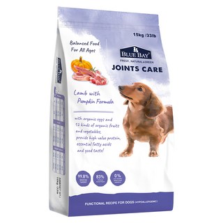 BLUE BAY 倍力 犬用 羊肉 + 南瓜 低敏乾糧, 關節保健, 15kg, 1袋
