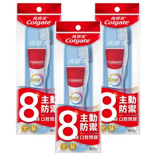 Colgate 高露潔 完整防護旅行組 全效清淨薄荷牙膏40g + 抗敏專家牙刷, 40g, 3組