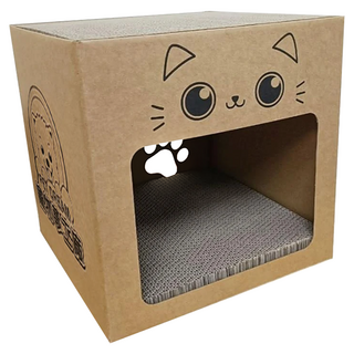 寵物夢工廠 貓屋, 牛皮色, 1個