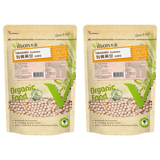 Vilson 米森有機 100%有機黃豆 嚴選有機食品 不使用農藥、化學肥料及任何人工添加物, 450g, 2包