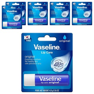 凡士林護唇膏, 修護微因子, 修護唇部, 保濕滋潤, 不黏膩, 原味無香, 4.8g, 6支