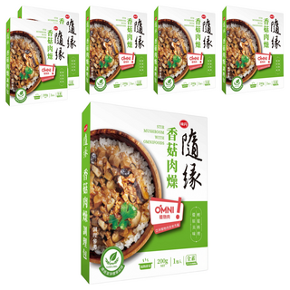 味丹 隨緣 香菇肉燥調理包 全素, 200g, 6盒