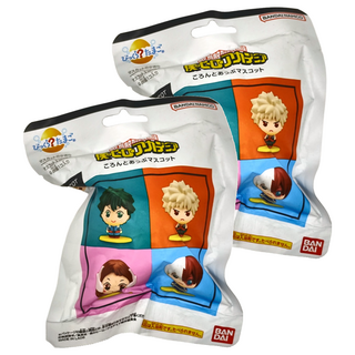 BANDAI 我的英雄學院入浴球 內含我的英雄學院角色小公仔 共4種, 75g, 2個