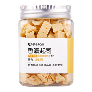 PEPE-RONI 陪陪肉肉 香濃起司 狗零食 富含益生元 不含麩質, 180g, 1罐