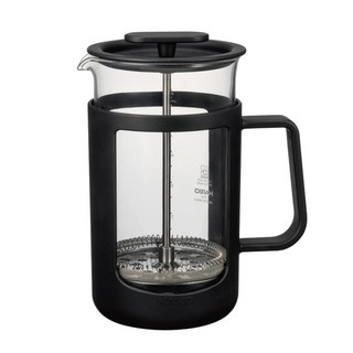 HARIO 好璃奧 胖胖黑濾壓壺600, 黑色 + 透明色, 1個