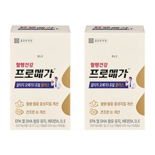 프로메가 알티지 오메가3 듀얼 플러스, 60정, 2개