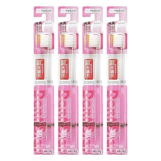 e'cumu 0.02尖端超極細毛牙刷 深入齒縫及牙齦溝, 1入, 4支