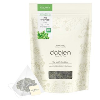 다비앙 유기농 레몬밤 차 생분해 티백, 1.1g, 20개입, 1개