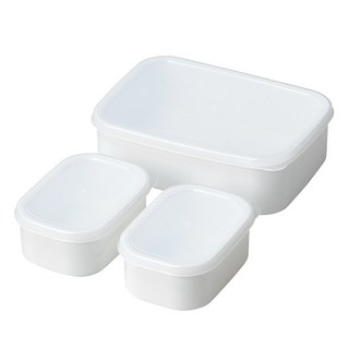 PEARL LIFE 珍珠金屬 Actia 食物便當盒組 日本製 大 + 小 2個, 白色, 1組