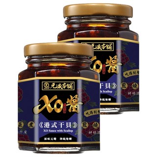 元歲本舖 港式干貝XO醬 嚴選干貝、蝦米、紅蔥頭 吃得到整顆干貝 無添加防腐劑、味精 正宗港式私廚配方, 170g, 2罐