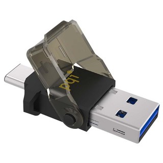 pqi 勁永 Connect 312 Type-C OTG 迷你讀卡機 USB 3.1 Type-C Type-A, 單一商品, 黑色, 1個