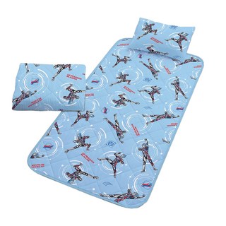 UL 超人力霸王 睡墊3件組, 英雄崛起, 單人四季被 110 x 150cm + 睡墊 75 x 145cm + 枕套 + 枕芯 45 x 33cm, 1組