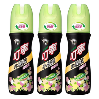 叮寧 小黑蚊防蚊液 不含敵避DEET及樟腦油 360°噴頭, 100ml, 3瓶