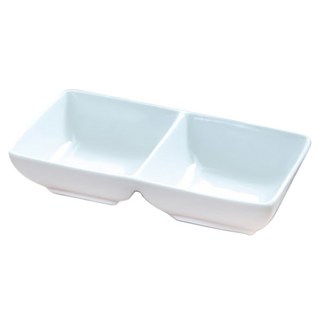 ERATO 陶瓷雙格醬料碟, 單一顏色, 2個
