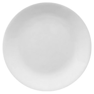 新食器 平盤 簡約陶瓷餐盤 易清洗耐用 適用於各式餐桌擺設, 1入, 純白, 6吋