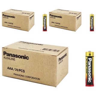 Panasonic 鹼性AAA電池, 20入, 3個