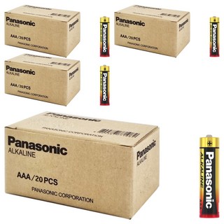 Panasonic 鹼性AAA電池, 20入, 4個