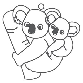 AMOS 阿摩司 壓克力模型版 S33 無尾熊 小款, 1個