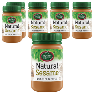 Mother Earth 紐西蘭產花生醬 芝麻口味, 380g, 6罐