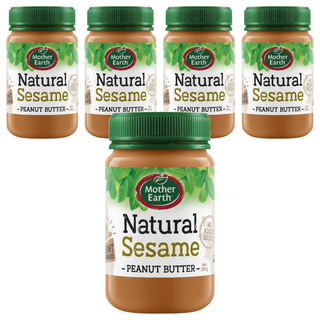 Mother Earth 紐西蘭產花生醬 芝麻口味, 380g, 5罐
