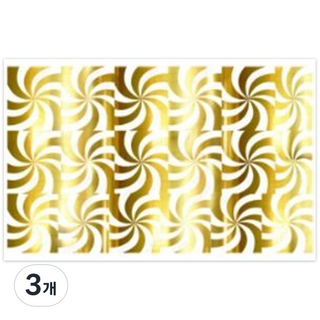 Witches Nail 水轉印貼紙, 漩渦美甲 金色, 3個