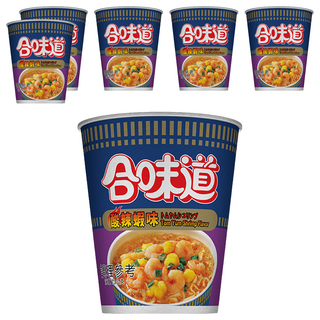 CUP NOODLE 合味道 酸辣蝦海鮮味杯麵, 6入