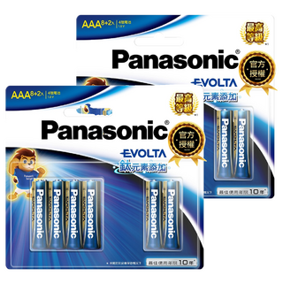 Panasonic 台灣公司貨 Evolta 鈦元素鹼性電池 4號, 10顆, 2組