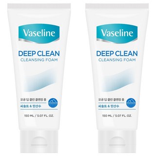애경바세린 딥클린 클렌징 폼, 2개, 150ml
