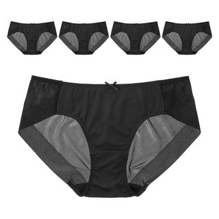 BASE ALPHA ESSENTIALS 女性無痕內褲 5件組, 黑色