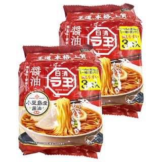 NISSIN 日清 麵王 醬油風味 3人份, 2袋