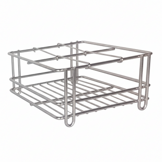 武洲工業 奶瓶消毒架 SUS304 不鏽鋼, 四格置物架, 簡易款 銀色