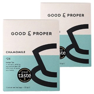 굿앤프라퍼 캐모마일 허브티 티백, 1.5g, 2개, 15개입