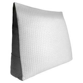 Palm Decor 涼感三角靠背墊, 人字紋白色