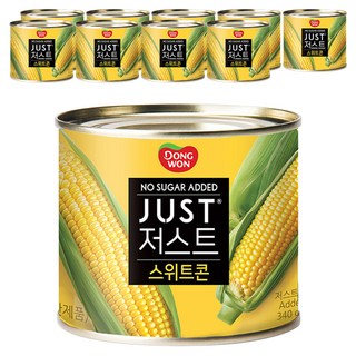 동원 저스트 노슈가 스위트콘, 340g, 10개