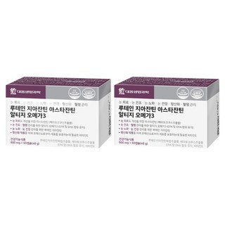 DAEWOONG LIFE SCIENCE 葉黃素玉米黃素蝦紅素rTG Omega 3膠囊, 48g, 2盒