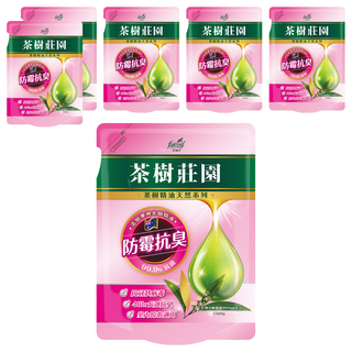 farcent 花仙子 茶樹莊園 茶樹超濃縮洗衣精補充包 防霉抗臭, 1.3kg, 6包