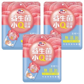 活益比菲多 蜜桃益生菌Q凍 蒟蒻果凍 無添加, 280g, 3袋