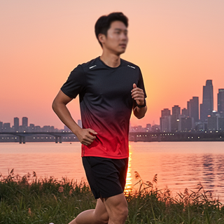 Titan 男款運動速乾涼感運動短袖上衣 T15