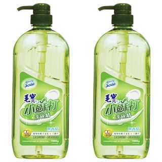 毛寶 小蘇打洗碗精, 植物性椰子油, 高效去油汙, 低泡好沖洗, 無香精, 1kg, 2瓶