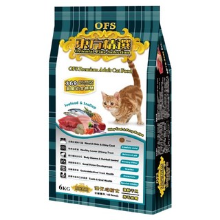 Oriental Fine Selection 東方精選 優質成貓糧, 海鮮 + 干貝, 6kg, 1袋