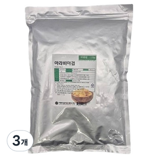 이홈베이킹 미국산 아라비아검, 1kg, 3개