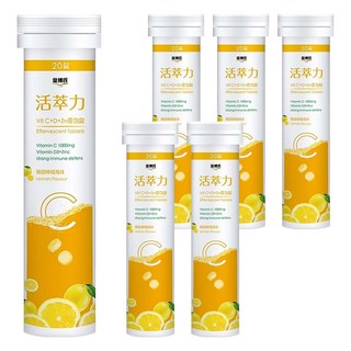 DR.KIM 金博氏 活萃力 Vit C + D + Zn 發泡錠, 6支, 20顆
