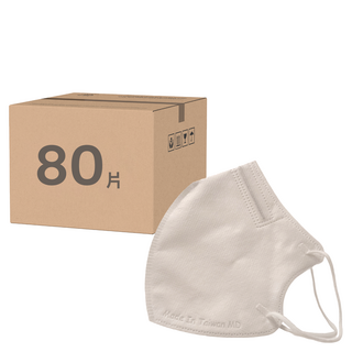 康菲 3D醫療口罩 L, 低調白, 20片, 4盒