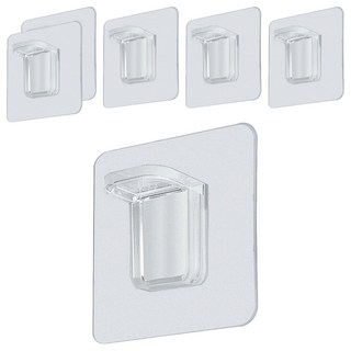 E.dot 隔板托架L型支撐架 6 x 6 x 2.5cm 2個, 3組, 透明