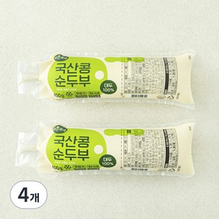 맑은물에 참 좋은 국산콩 100% 순두부, 400g, 4개