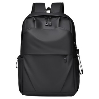 理享家 簡約休閒防潑水輕量化後背包, 30 x 16 x 45cm, 黑色, 1個