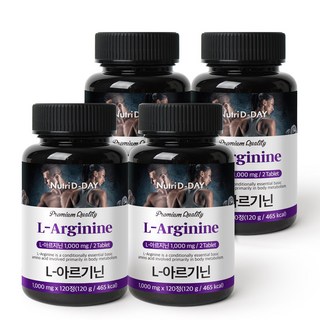 Nutri D-DAY 左旋精胺酸錠, 120顆, 4罐